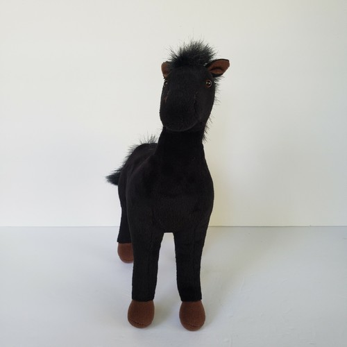 "It's All Greek To Me peluche caballo negro juguete animal de peluche 12" - Imagen 6 de 9
