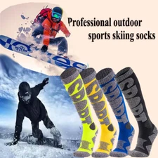 Ski Socks Mens Ladies Snow Boarding Hiking Long Thick Warm Thermal Winter Socks