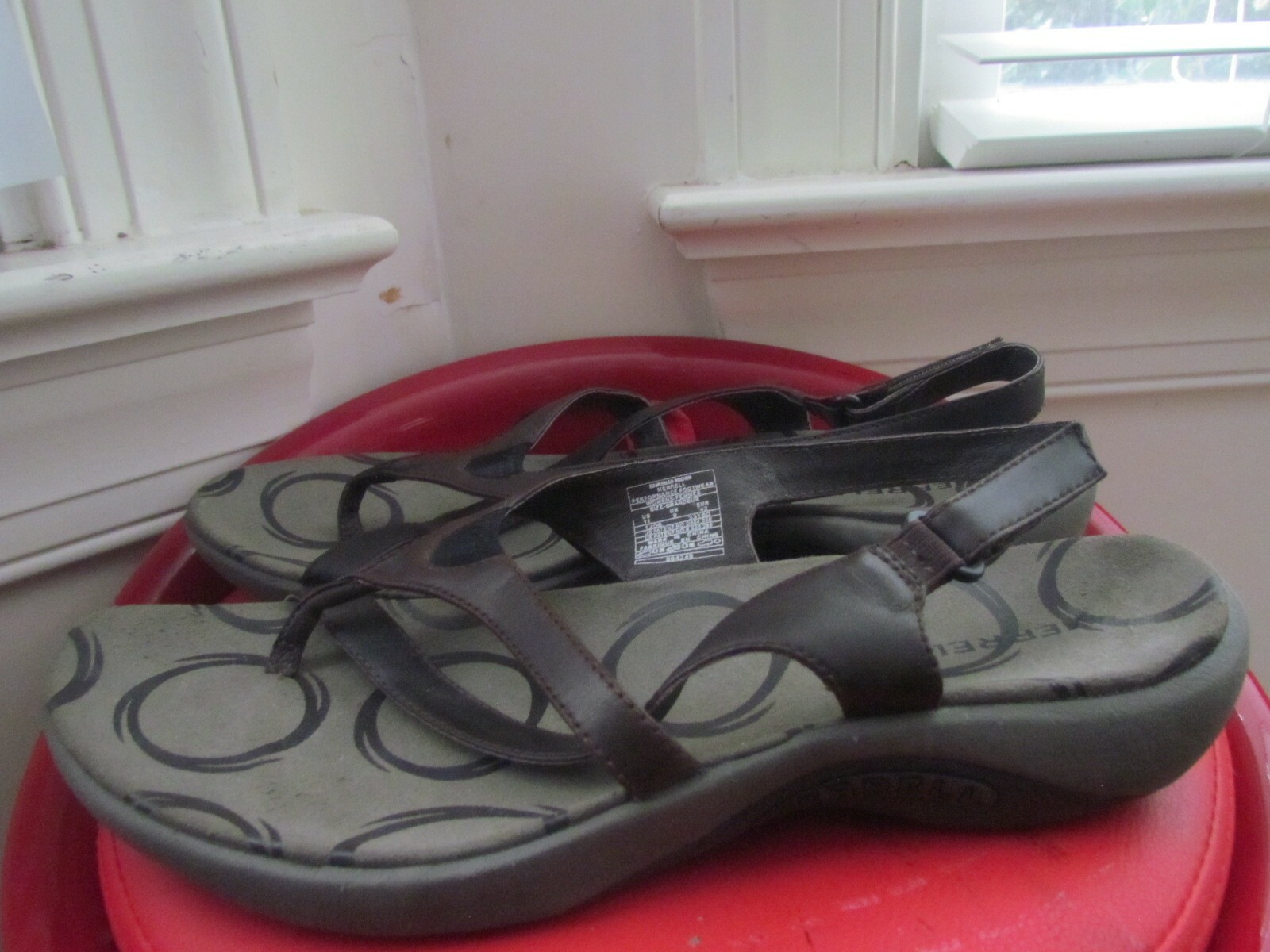 SANDALI SLINGBACK MERRELL PERFORMANCE MARRONI IN PELLE DA DONNA TAGLIA 11