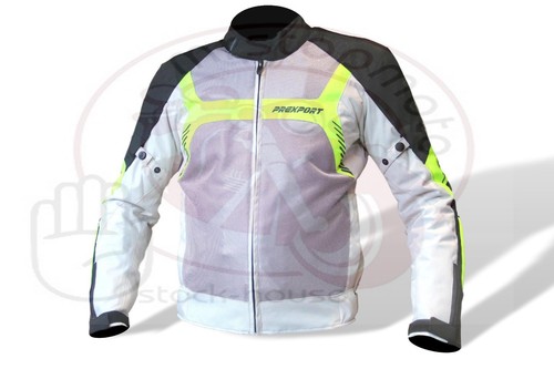 Giacca moto PREXPORT FES estiva traforata giubbotto donna antiacqua giallo  Flou | eBay