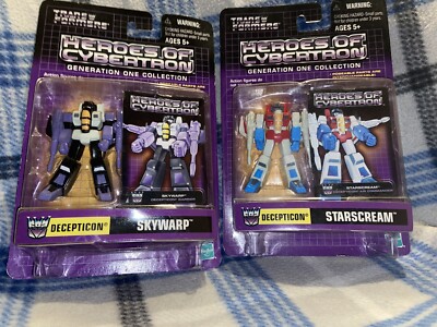 transformers heroes of cybertron skywarp starscream