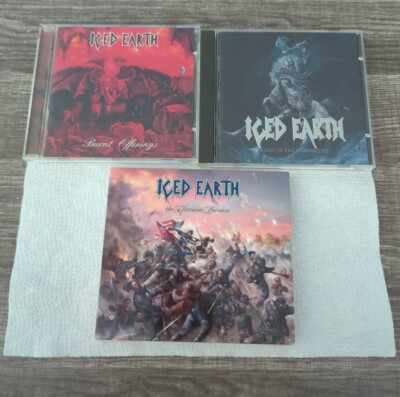 Iced Earth -3 CD Burnt Offerings Promo/Glorious Burden Digi/Night Of Stormrider 