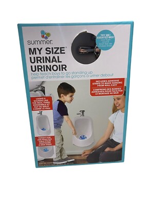 SUMMER MY SIZE URINAL URINOR LOOKS & SOUNDS REAL ADHESIVE STRIPS SPINNING TARGET