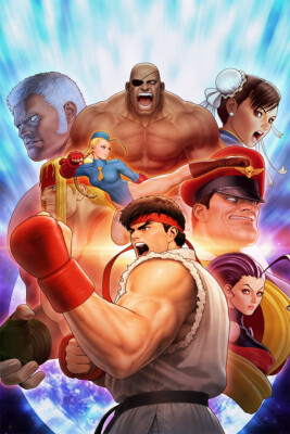 Street Fighter Classic Video Game Fight Game Wall Art Home Decor