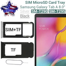 SIM TF MicroSD Card Tray Holder Slot For Samsung Galaxy Tab A 8.0" SM-T290 T295