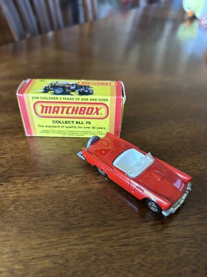 VINTAGE MATCHBOX #42 1957 FORD THUNDERBIRD T-BIRD WITH BOX | eBay