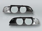 TYC Halogen Headlight Lens Cover PAIR fits 1996-2000 BMW 5-Series E39