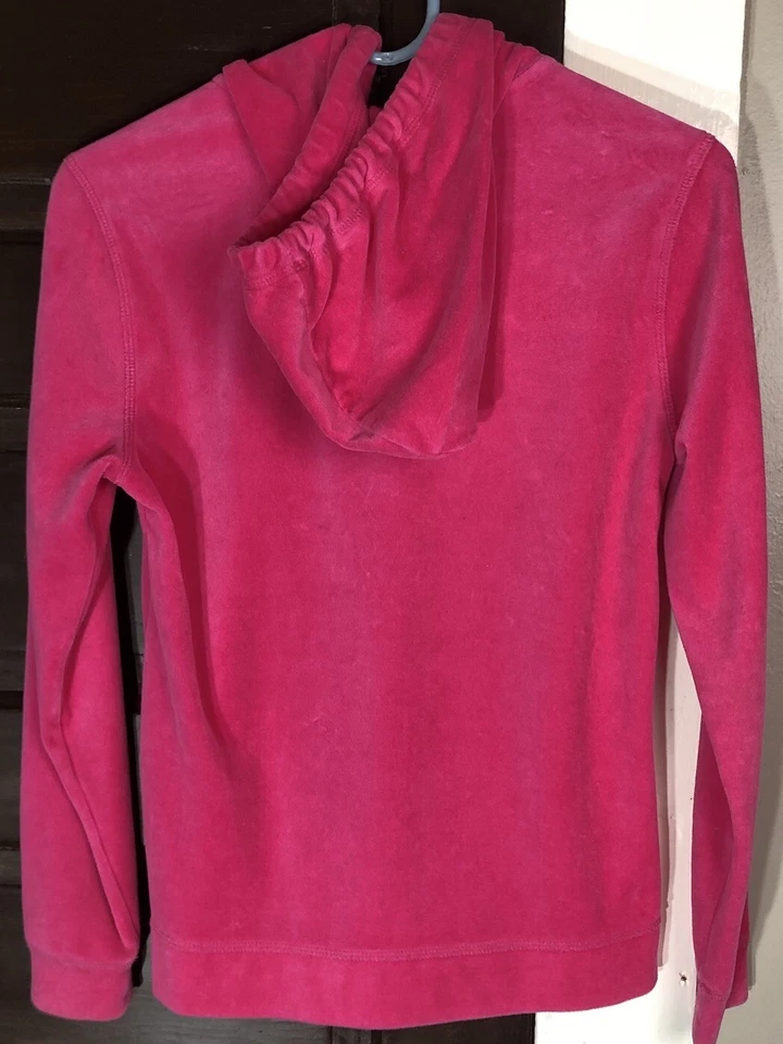 Everlast Sport Hot Rosa Fucsia Cremallera Completa Terciopelo Sudadera con Capucha Bling Talla Pequeña Foto 4 de 4