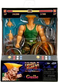 Jada Toys Street Fighter II 6" Guile Action Figure Official Licensed by Capcom