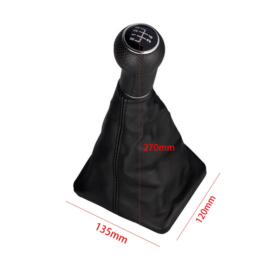 Para Volkswagen Jetta 2002-2012 Manual 5 Velocidades Cambio Perilla Palanca Gaitor Bota Foto 3 de 4