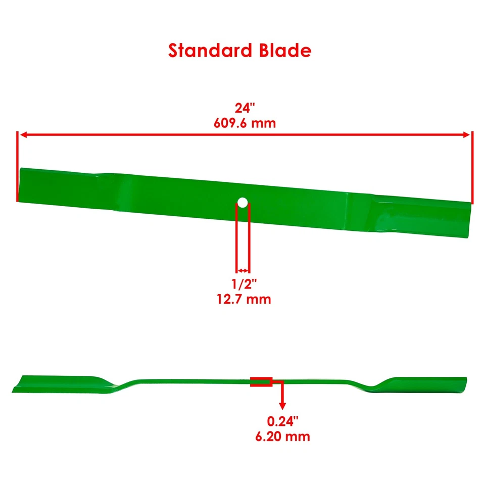 72" Deck Blade w/ Bolt For King Kutter RFM-72 RSFM-72 RFM72 RSFM72 Finish Mower - Image 2 of 4