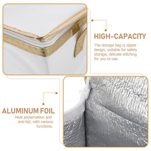 Lebensmittel Lieferung Tasche Thermo Frischhaltung Pizza Aufbewahrung Tragbar Reise Kind - Bild 4 von 11