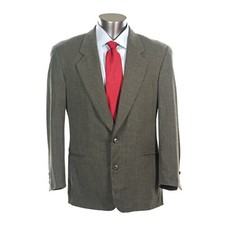 GIANFRANCO FERRE Gray Wool Pinstriped Jacket Blazer Sports Coat 40 R ITALY