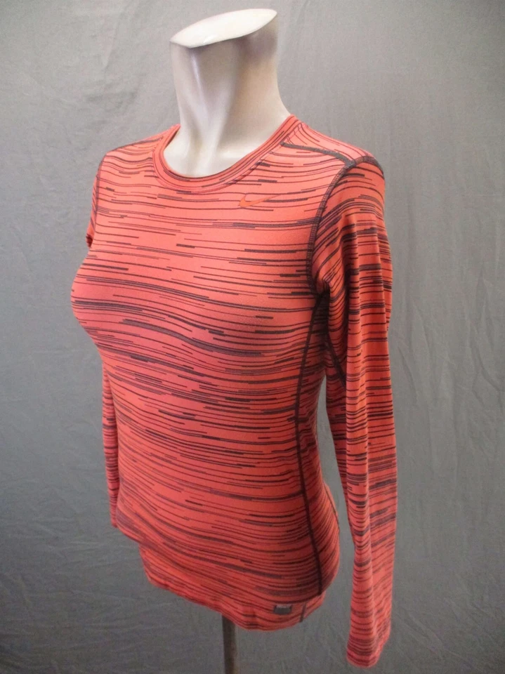 Camiseta térmica NIKE PRO COMBAT HYPERWARM talla L para mujer cuello redondo manga larga 959 Foto 3 de 4