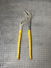 Great Neck W-120 Forged Steel Chrome Plated Groove Joint Pliers 12 in Yellow