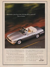 First time driving by yourself? This is better: Jaguar XJS ad 1995
