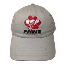 PAWS Performance Animal Welfare Society Strapback Hat Beige One Size Adjustable