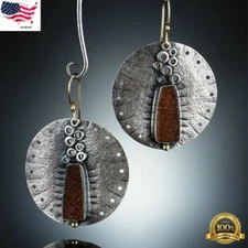 925 Silver Plated Cubic Zirconia Ginkgo Sector Drop Earrings Wedding Jewelry