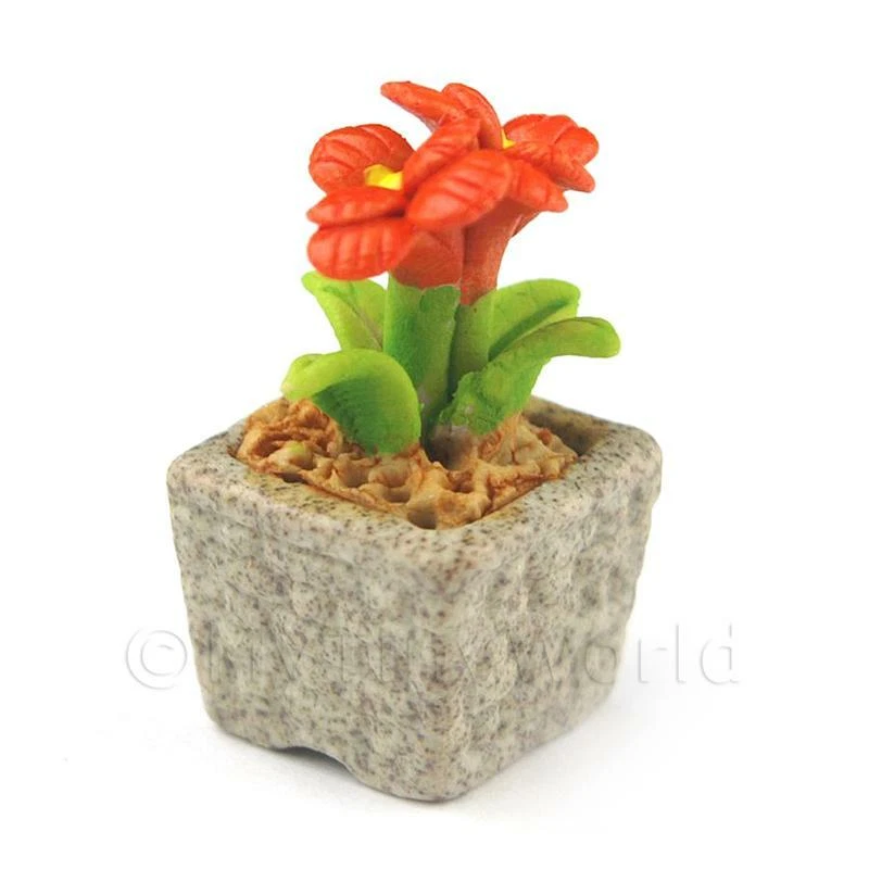 Miniature Fait Main Orange Foncé Couleur Céramique - Photo 1/1