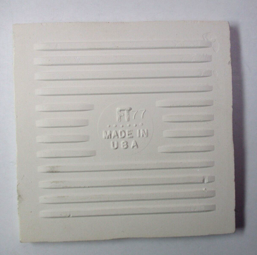 1 Wall Tile Florida USA FT 4-3/8" Ceramic Mottled Sky Blue on Off White Vtg MCM - Picture 2 of 11