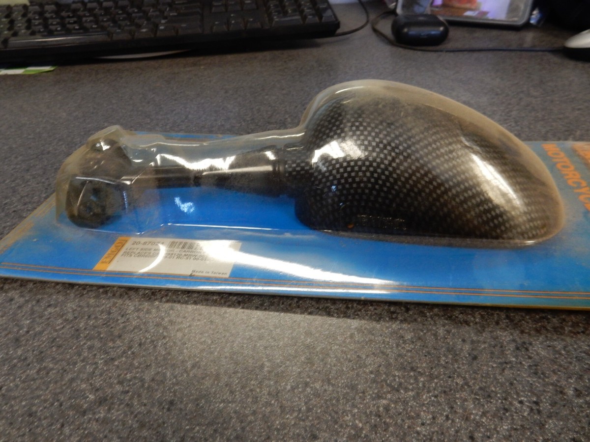 NOS Emgo Left LH Mirror Fits: Honda 1999-2001 CBR600 88120-MBW-003