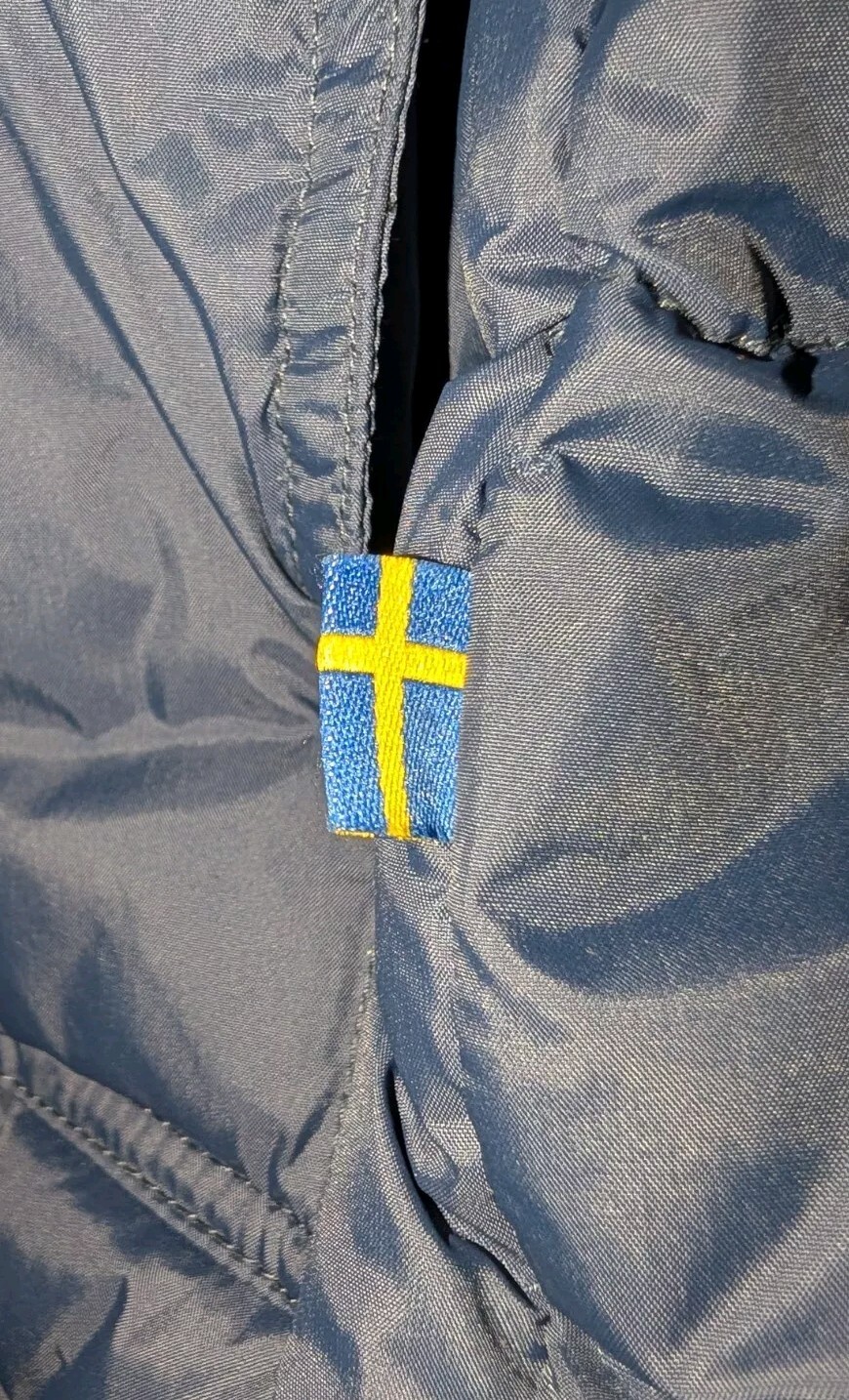 Fjallraven Expedition Jacket Mens Large Navy Down Hooded Reg $625 image 10