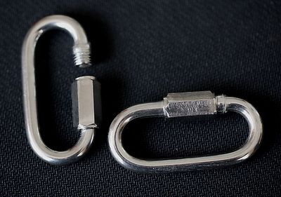 2PC STAINLESS STEEL QUICK LINK  3/16'' CHAIN RIGGING MARINE GRADE QLM5