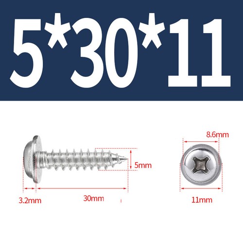 Tornillos autorroscantes con brida de acero inoxidable pernos métricos M1 - M5 - Imagen 83 de 85