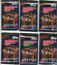 (6) Unopened Wax Packs Topps 1995 Women's Basketball National Team 8 per pack