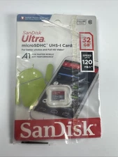 2 Pack SANDISK Ultra UHS-1 Micro SD Card 32GB  each NEW 120 MB/second