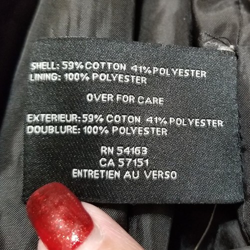 Cole Haan Women's Hooded Belted Double-Breasted Trench Coat Color Jet Black Sz L - Picture 13 of 14