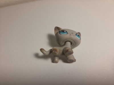 Littlest Pet Shop LPS #391 Authentic Egyptian Shorthair Cat Blue