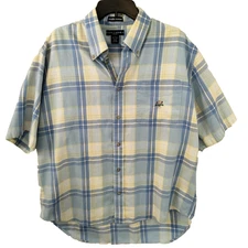 Ivy Crew Classics Shirt Mens Large  Button Down Casual Short Sleeve Plaid
