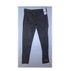 Juicy Couture Girls Black Gold Polka Dot Leggings Size 12 Elastic Waist — photo 1
