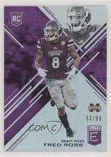 2017 Panini Elite Draft Picks Aspirations Purple 53/99 Fred Ross #198 3n1
