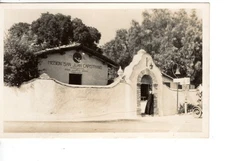 Mission San Juan Capistrano Gate-California-Vintage RPPC Real Photo Postcard