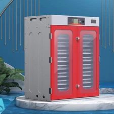 Commercial Cabinet Incubator, Digital Poultry Hatcher w Automatic Control, Red