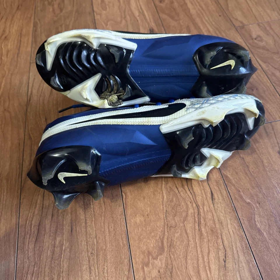 Nike Mens Vapor Edge Elite 360 2 Football Cleats DA5457-414 Blue White Size 7.5 - Image 3 of 4