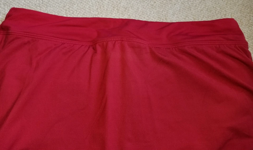 Женский купальный костюм-LAND' END-темно-красный нейлон эластичный плавательный костюм-14 - Изображение 4 из 4