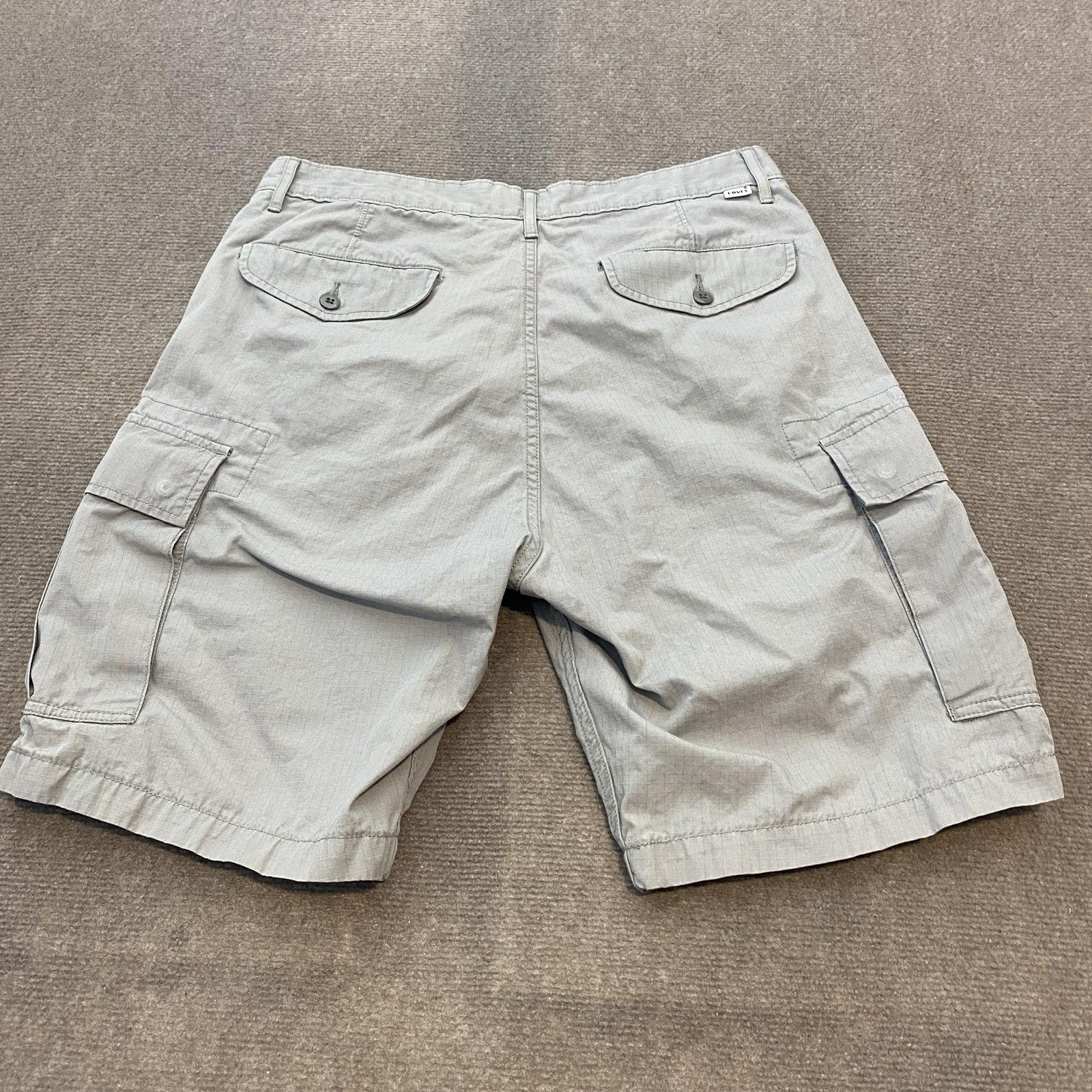 Levis Cargo Shorts Mens 32 Gray Ripstop Cotton Outdoor Pockets Y2K  Utility