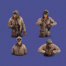 1/35 4pcs Resin Model Kit US Army Soldiers Tank Crew WW2 Unpainted