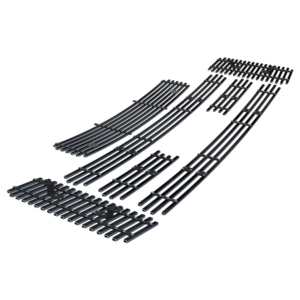 Se adapta a Ford F250/F350/F450/F550 SD 2008-2010 combo de rejilla de billet negra de acero inoxidable Foto 2 de 4