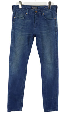 SCOTCH & SODA Ralston Jeans Herren W30/L32 Blau Denim Slim Whiskers Button Fly