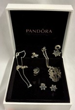 Pandora ALE S925 Jewellery Bundle Necklace Charm Earrings Pendant Silver Lot