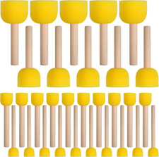30 Pcs round Sponges Brush Set, round Sponge Brushes for Painting, Paint Sponges