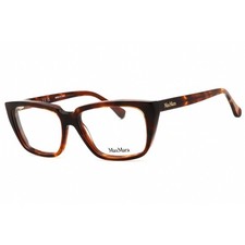 Max Mara Women's Eyeglasses Blonde Havana Rectangular Full Rim Frame MM5112 053