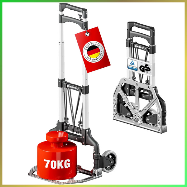 Klappbare Aluminium Transportkarre Mit Teleskopgriff 110 Cm – Leicht Und Kompakt-image