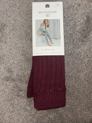 Mondor 36 Inches Maroon Colored Leg Warmers Brand New Women s  ￼