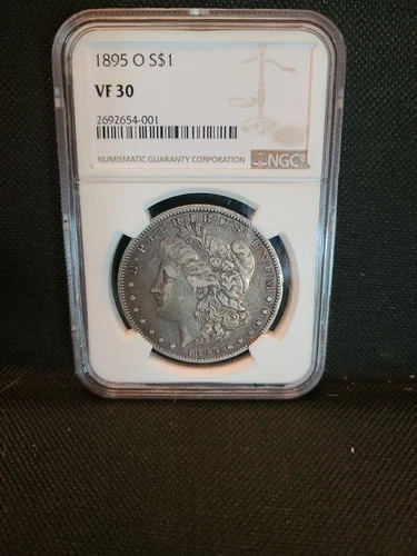1895-O NGC VF30 RARE MORGAN SILVER DOLLAR #001