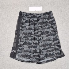 Nike Boy Activewear Shorts XL Black Athletic Elite Camo Basketball Dri-Fit